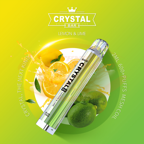 Crystal Bar 600 puffs 20 mg Lemon & Lime