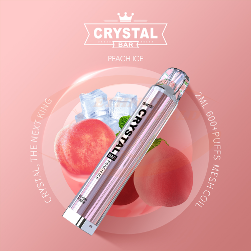Crystal Bar 600 puffs 20 mg Peach Ice