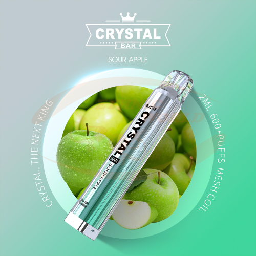 Crystal Bar 600 puffs 20 mg Sour Apple