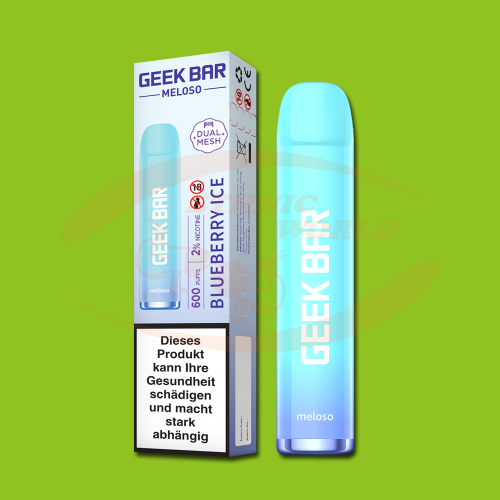 Geek Bar Meloso 600 puffs 20 mg Blueberry Ice