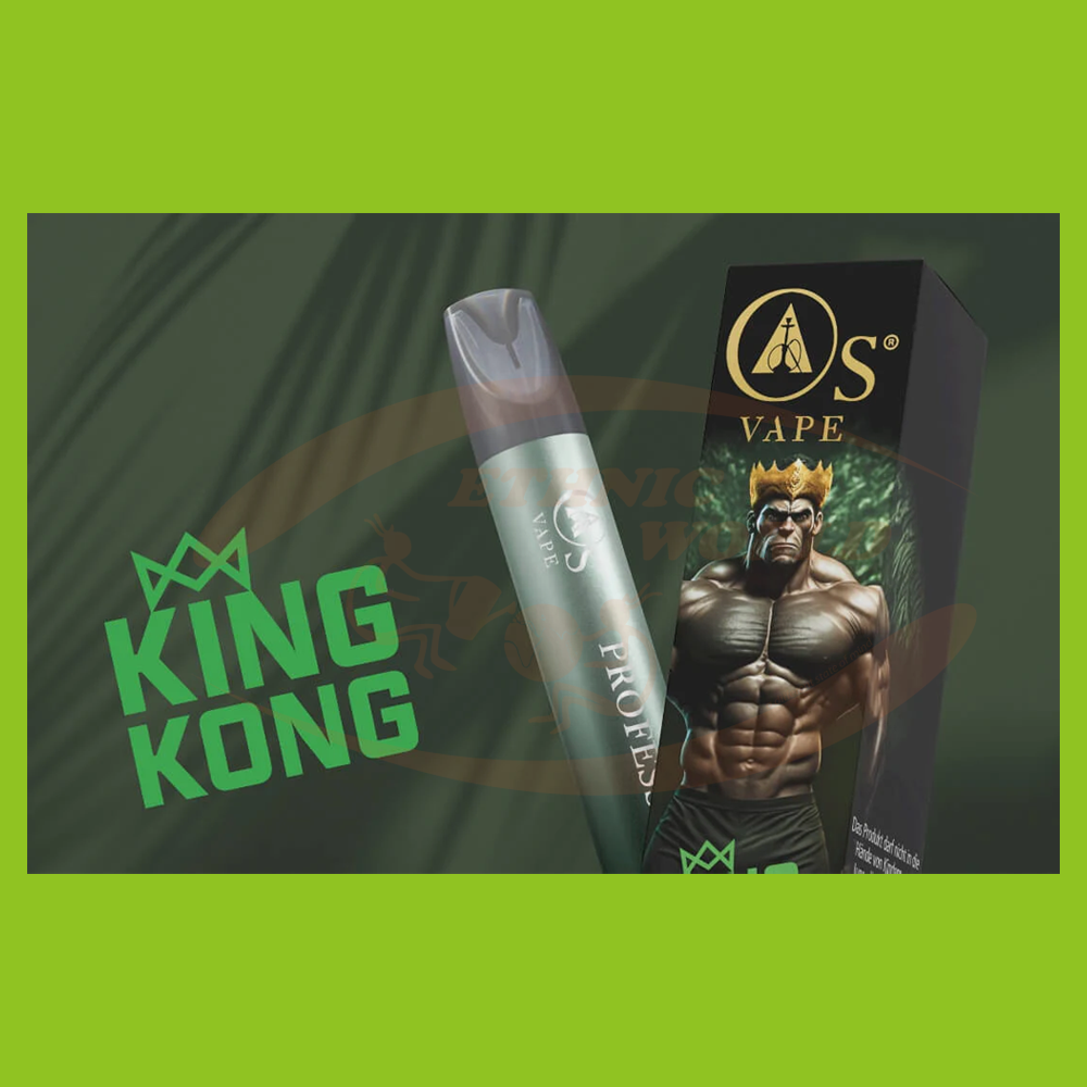 OS Vape 750 puffs 20 mg King Kong - Ethnic World OS Vape 750 puffs 20 mg King Kong - Ethnic World