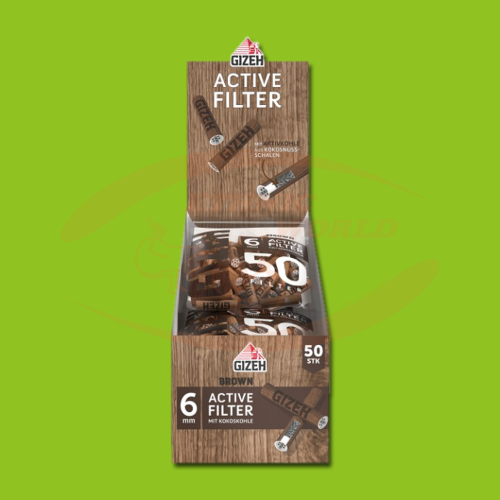 Gizeh Active Filter 6 mm Brown (50)