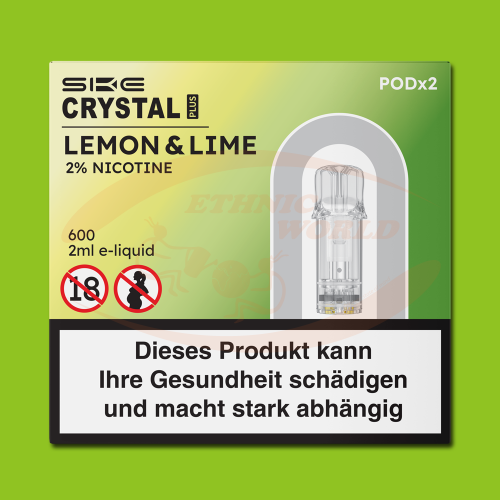 Crystal Plus POD 600 puffs 20 mg Lemon &amp; Lime (2 pc)