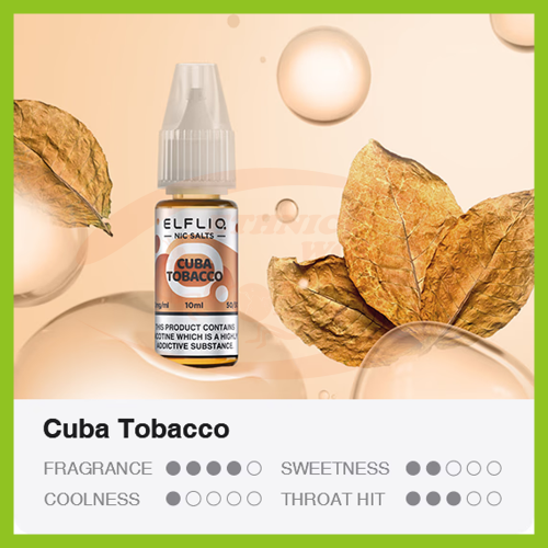 Elf Bar ELFLIQ 10 ml - 20 mg Cuba Tobacco