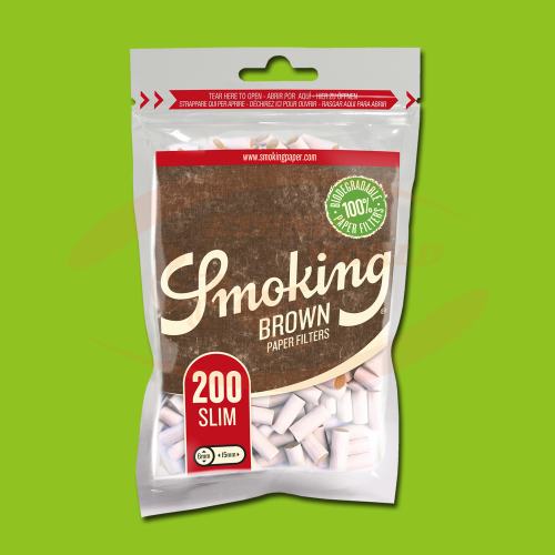 Smoking Filters Brown Bio Slim (200)