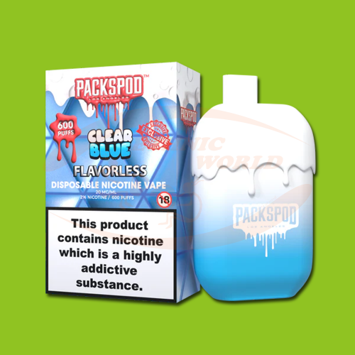 PacksPod 600 puffs 20 mg Clear Blue