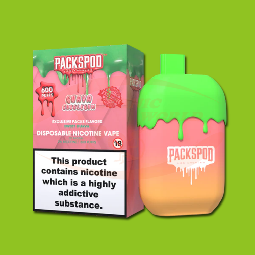 PacksPod 600 puffs 20 mg Guava Bubblegum