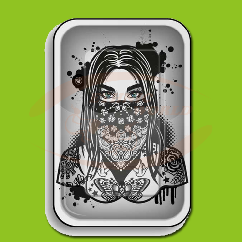 Fire-Flow Tattoo Girl Tray 17.5x27.5cm