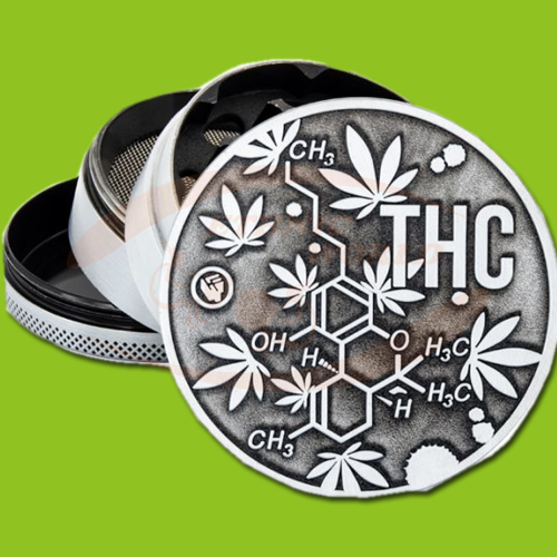 Grinder Fire-Flow THC Molecule 4 part 60mm