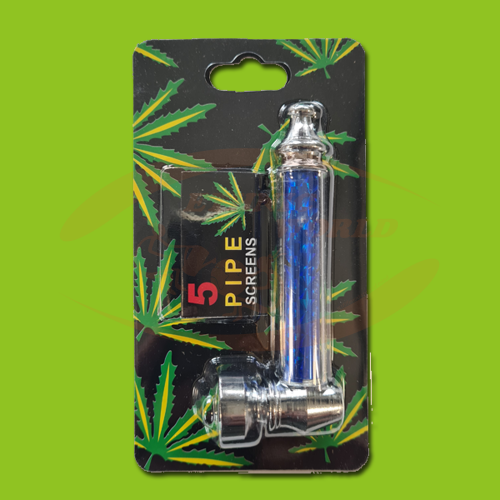 Metal Pipe Cannabis (9cm)