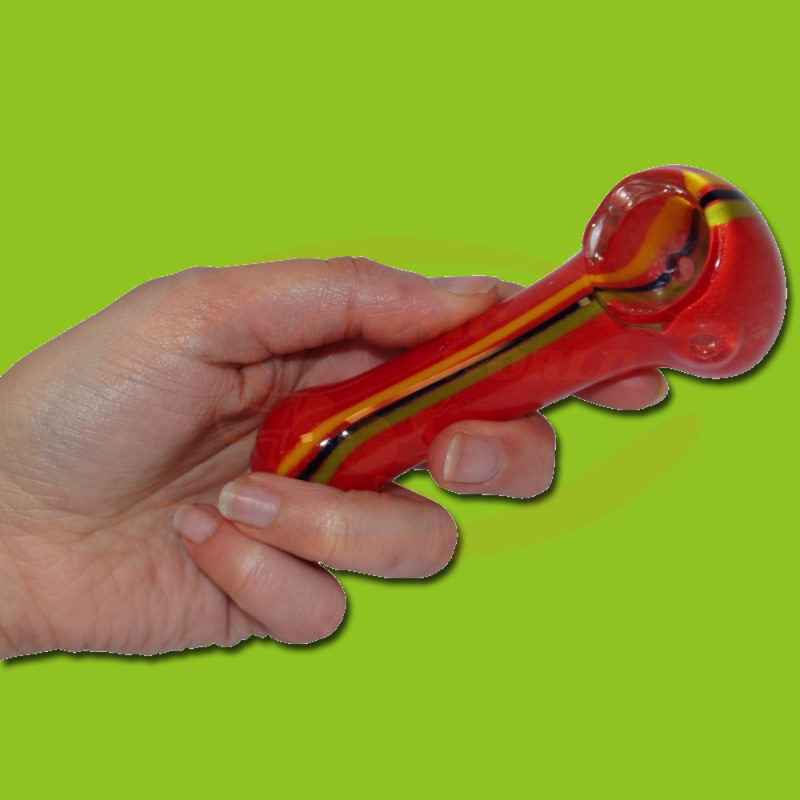 Colored glass pipe. (13 cm)