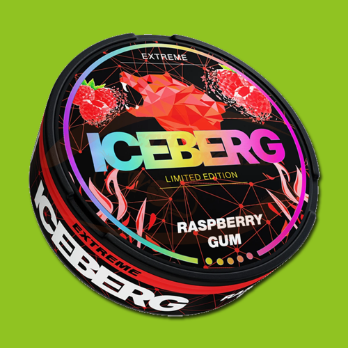 ICEBERG Snus 16g Raspberry Gum 50mg/g