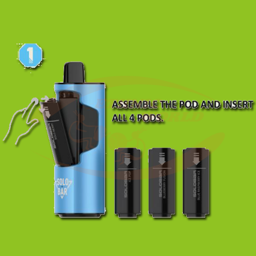 Solobar 2400 Puffs 4in1 Pod-Kit Lila 600 mAh