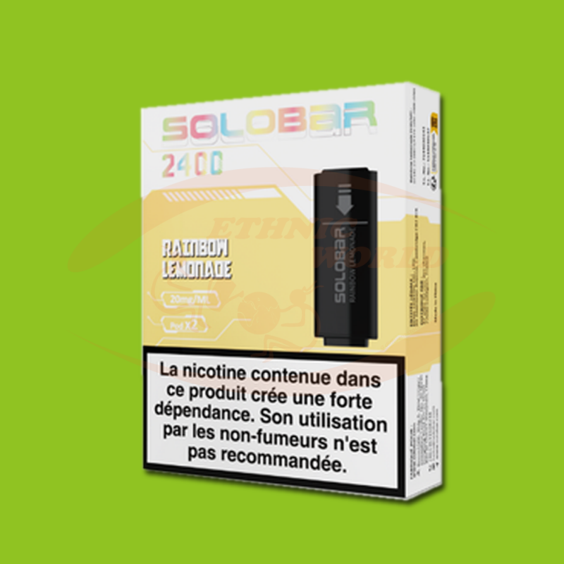 Solobar Pod Rainbow Lemo. 2X2ml 600 puffs