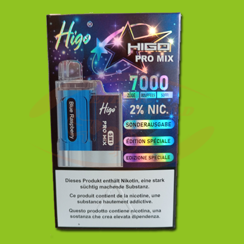 HIGO 5in1 7000 puffs 20mg Blue Raspberry